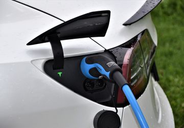 photo of electronic vehicle charger