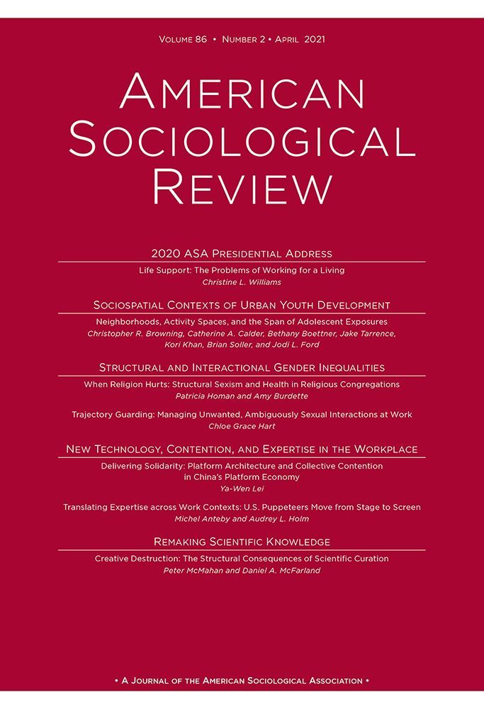 American Sociological Review Volume 86 Issue 2